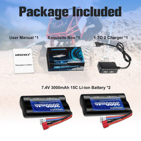 URGENEX long cycle life offers 300+ recharge cycles with warranty