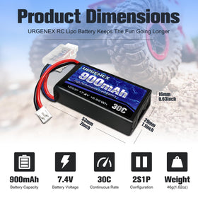 URGENEX SCX24 PH2.0 connector for quick, reliable plug-and-play compatibility.
