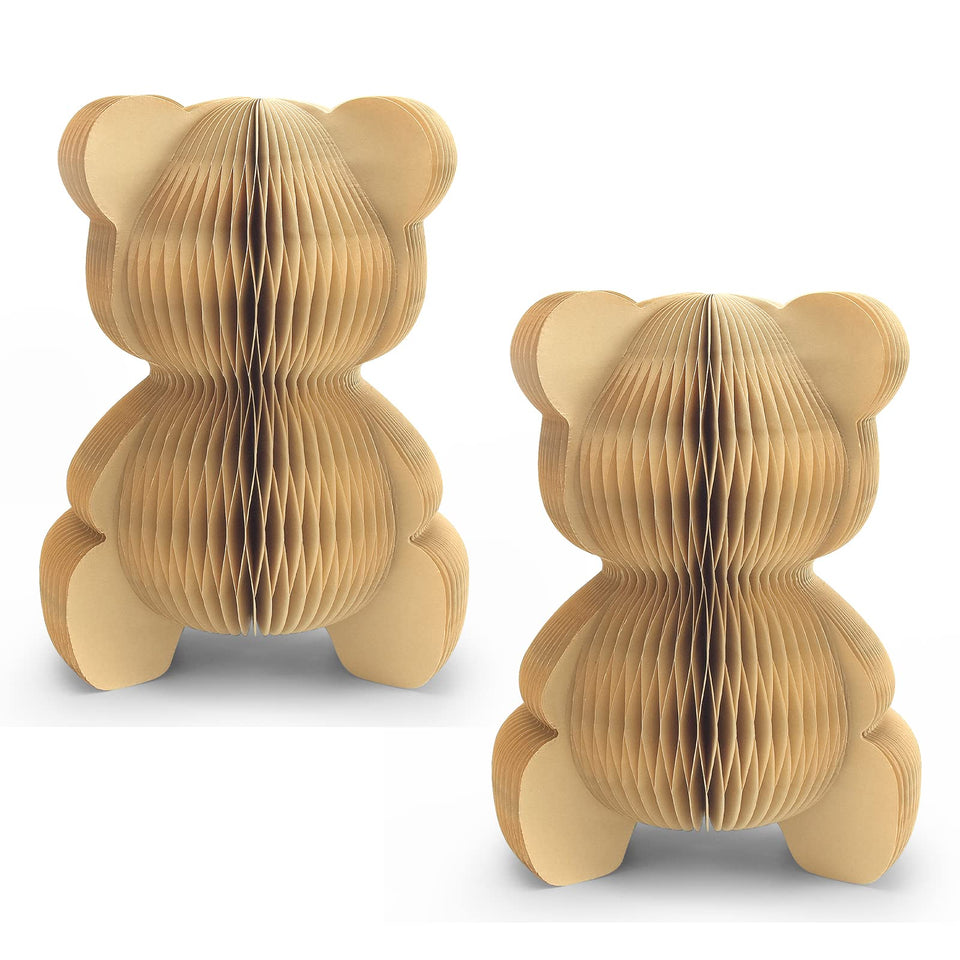 Urlax bear honeycomb centerpiece, 10inch, adds charming focal point to baby showers.