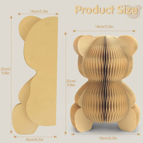 Urlax bear honeycomb centerpiece with magnetic assembly for quick party setup.