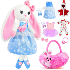 URMYWO ballerina doll with dress-up capes for imaginative play