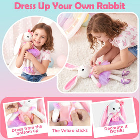 URMYWO bunny plush doll for cuddly pretend fun