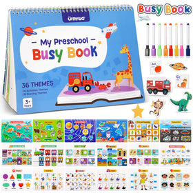 URMYWO Busy Book for Toddlers tracing activities page boosts early writing and concentration.