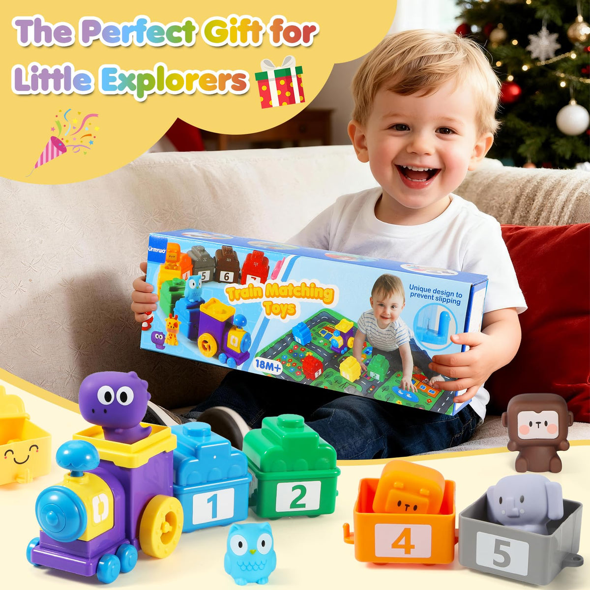 URMYWO non-toxic plastic with rounded edges for safe toddler use.