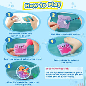 URMYWO Water Gel Squishy Pour shows easy DIY assembly for kids.