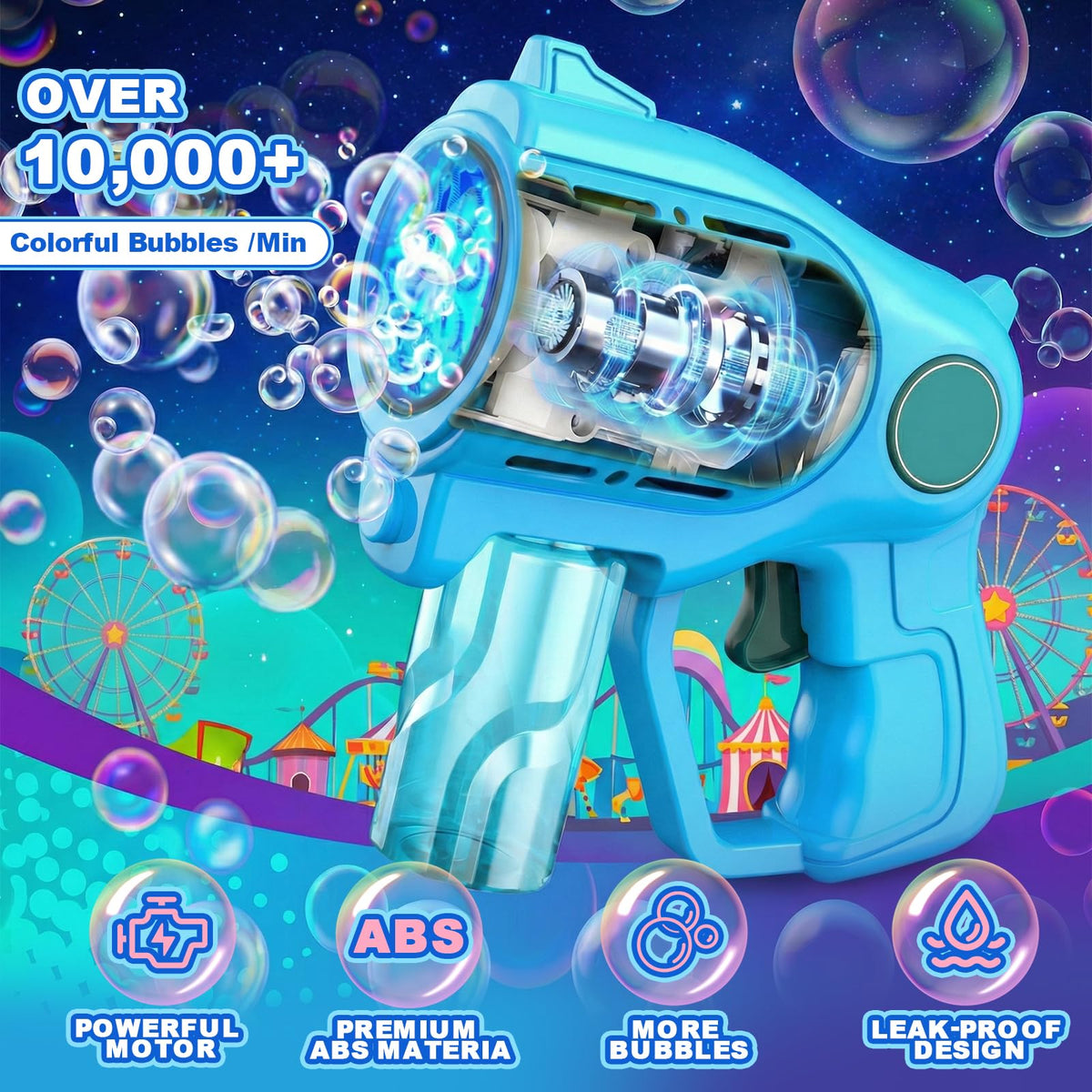 UROINT compact bubble guns portable for on-the-go entertainment