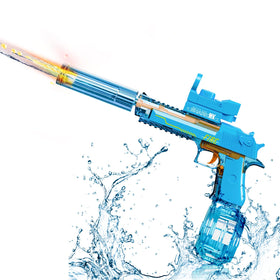UROINT electric water gun with blue transparent tank for easy water level checks
