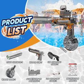 UROINT water gun with LED light improves visibility for evening water battles