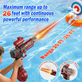 UROINT water gun with LED light for dramatic dusk play.