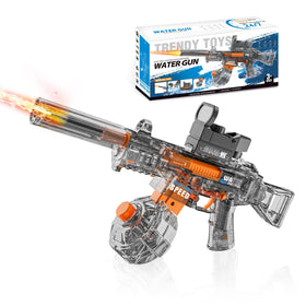 UROINT electric water gun with transparent body showing internal components for quick checks.