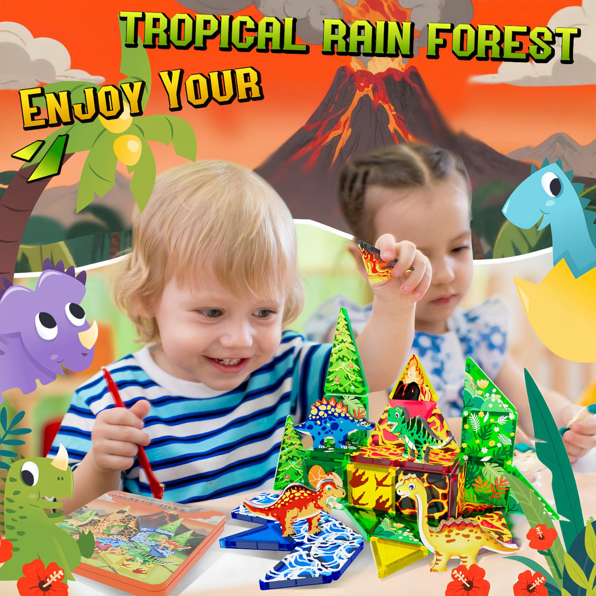 URRLUNA durable ABS tiles offer safe, quiet, repeated play.