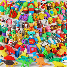 URSKYTOUS animal erasers puzzle pack for pencil cases and classroom fun