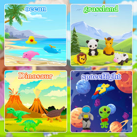 URSKYTOUS fruits erasers brighten pencil cases and activities.