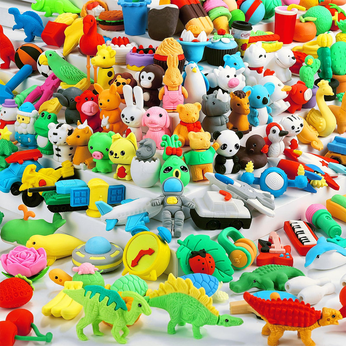 URSKYTOUS animal erasers set for classroom rewards and creative play