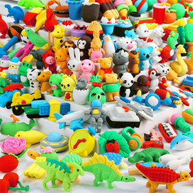URSKYTOUS animal erasers set for classroom rewards and creative play