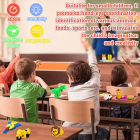 URSKYTOUS sport erasers mix supports color-coded learning and games