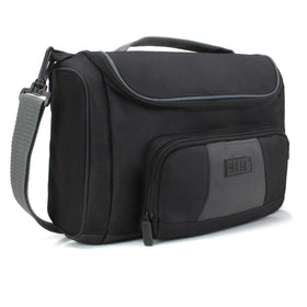 USA Gear MTG carrying bag interior with adjustable dividers for organized storage.