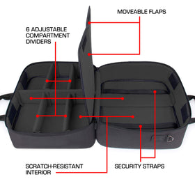 USA Gear XL MTG Bag elastic security strap keeps decks secure during travel