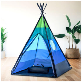 USA Toyz Happy Hut Teepee Tent door and mesh windows promote airflow