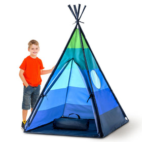 USA Toyz Happy Hut Teepee Tent foldable poles enabling quick setup for kids