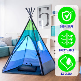 USA Toyz Happy Hut Teepee Tent includes portable storage bag for travel