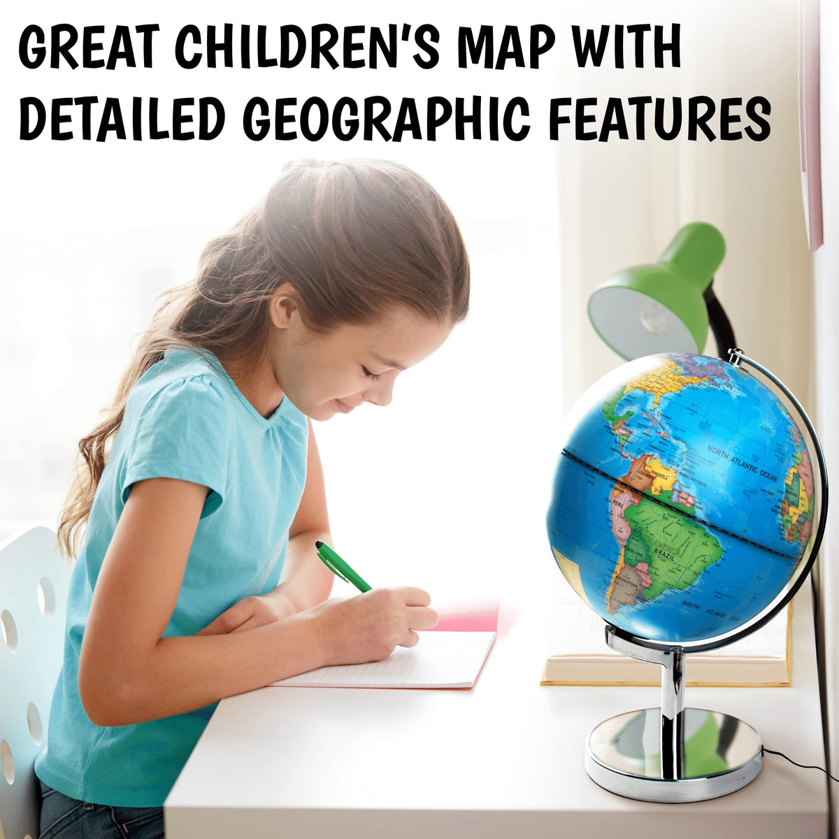 USA Toyz plug‑in globe lamp with power cord