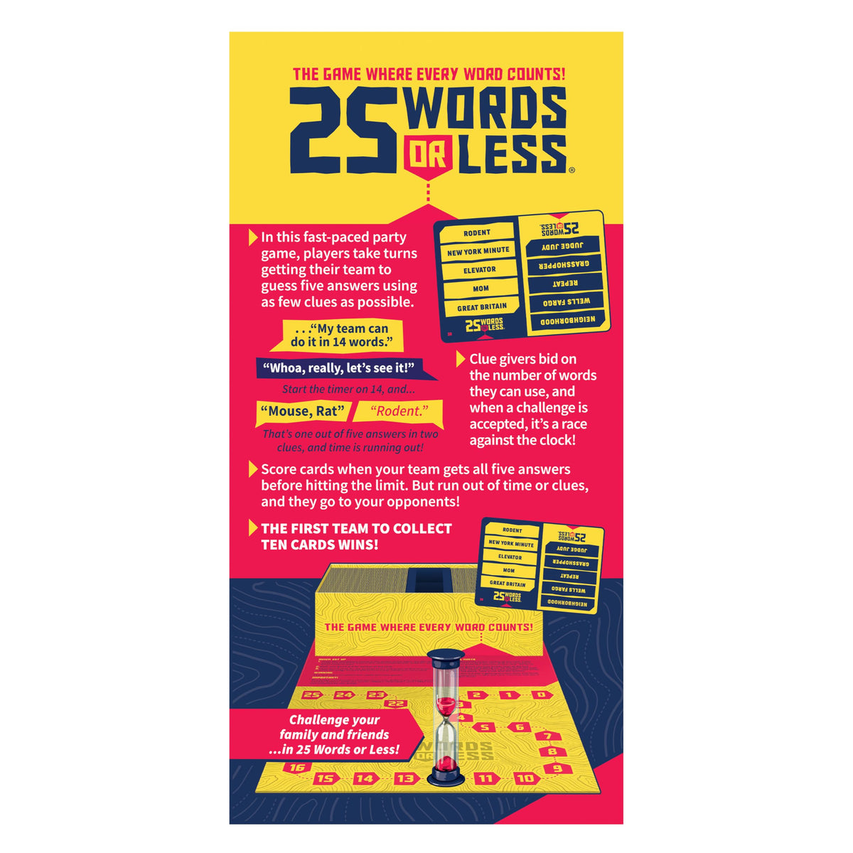 USAOPOLY 25 Words or Less party gathering ideal for friends' game nights