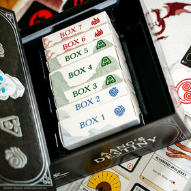 USAOPOLY Avatar Destiny mission map illustrating journeys across the Four Nations