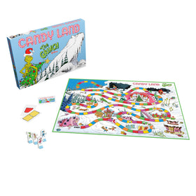 USAOPOLY Candy Land Grinch sledding hill image promising quick, playful game moments