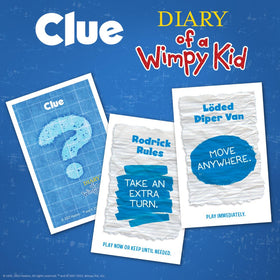 USAOPOLY CLUE Diary of a Wimpy Kid personality cards unlock new abilities
