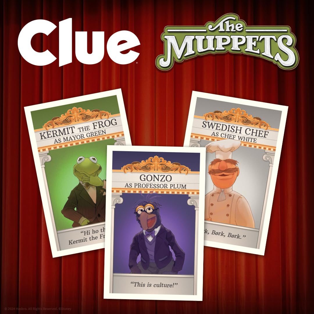 USAOPOLY Clue The Muppets peril tokens heighten suspense during play