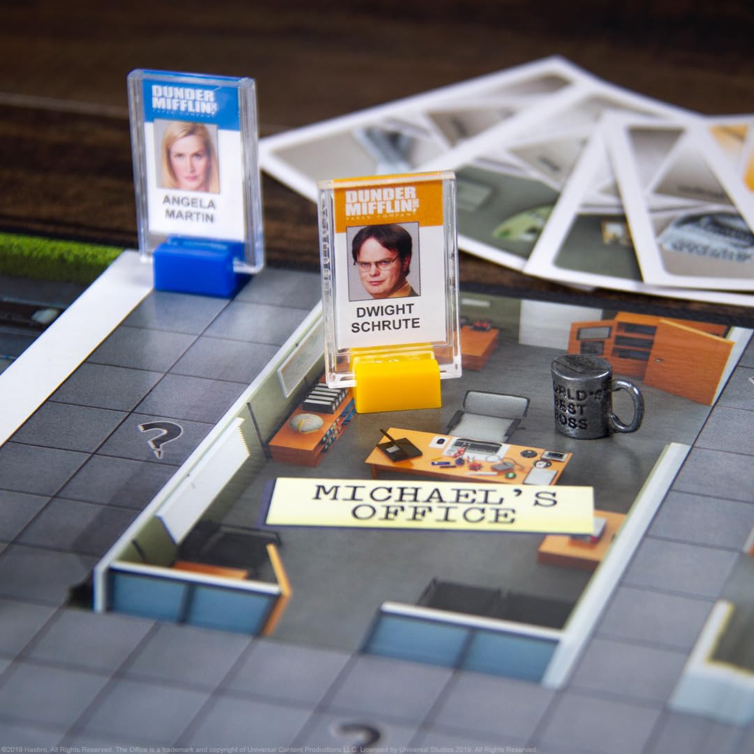 USAOPOLY CLUE Office Edition weapon tokens add suspenseful clues