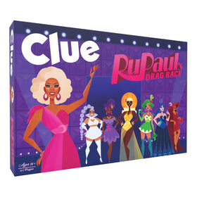 USAOPOLY CLUE RuPaul's Drag Race board highlighting clue locations for fun play