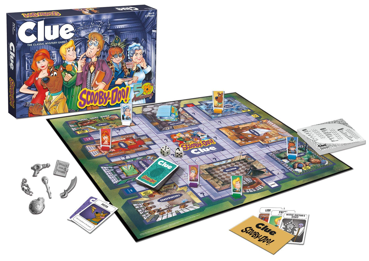 USAOPOLY Clue Scooby-Doo character movers for lively investigations