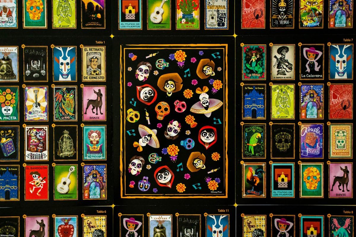 USAOPOLY Coco Lotería game box, vibrant packaging that invites family gaming