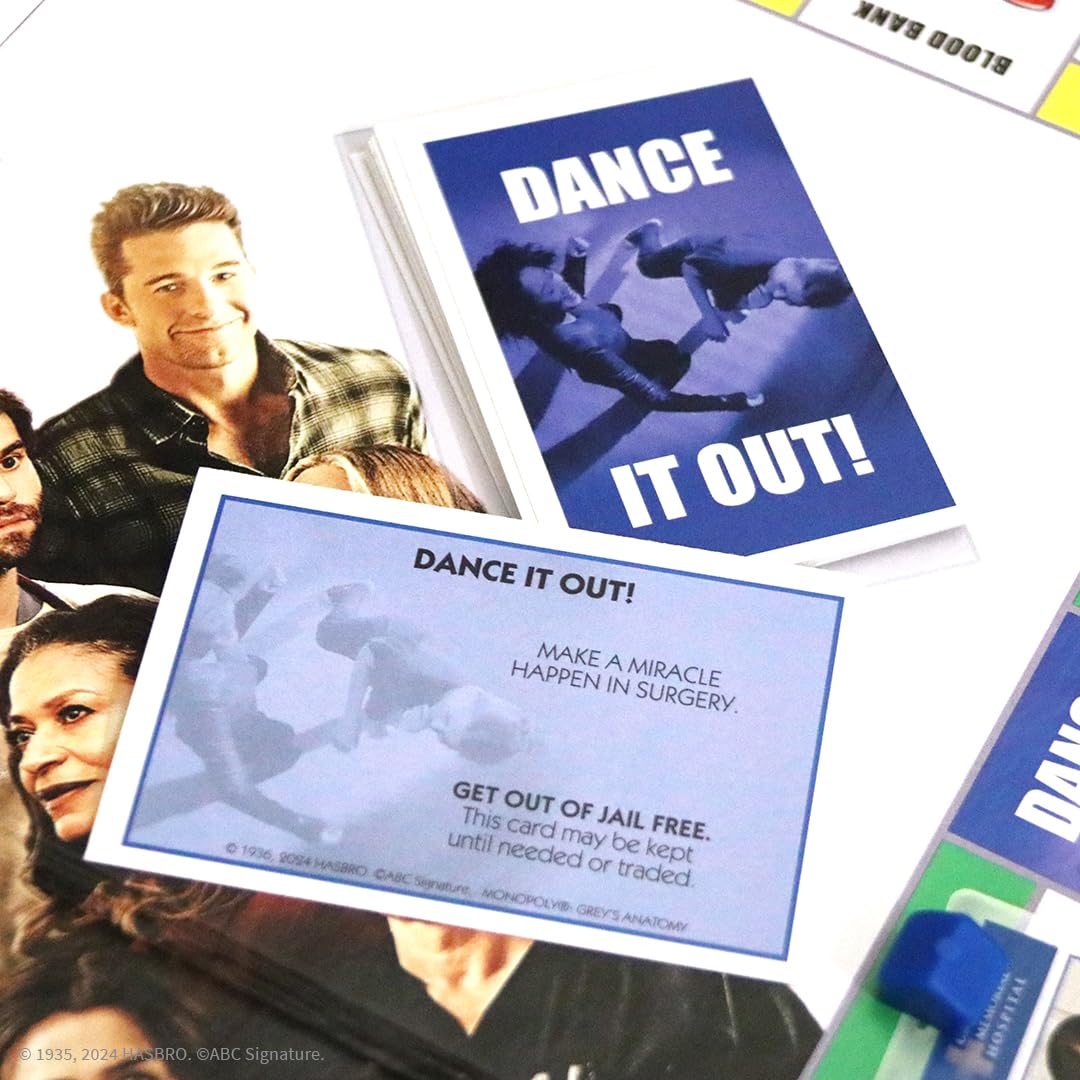 USAOPOLY Grey's Anatomy token clipboard supports quick decisions during rounds.