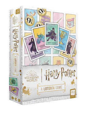 USAOPOLY Harry Potter Loteria cards with wizarding artwork, ideal for family game night