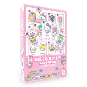 USAOPOLY Hello Kitty Loteria board with bright artwork for family game night.