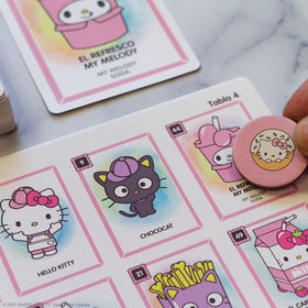 USAOPOLY Hello Kitty Loteria instruction sheet guides easy setup.