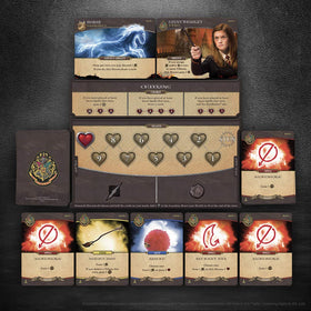 USAOPOLY Charms and Potions charm ability mechanic expands player boards and strategy