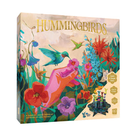 USAOPOLY Hummingbirds board game—flowers and timers create a lively, real-time challenge.