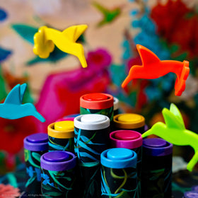 USAOPOLY Hummingbirds dexterity play—quick decisions test timing and planning.