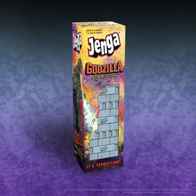 USAOPOLY Jenga Godzilla Extreme Edition 54 hardwood blocks ensure durable play.