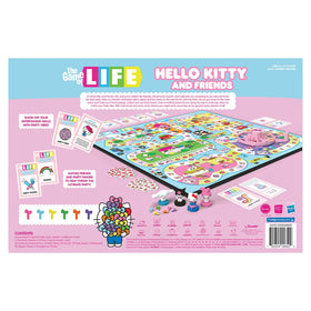 USAOPOLY Life Hello Kitty & Friends path board highlights colorful adventure routes