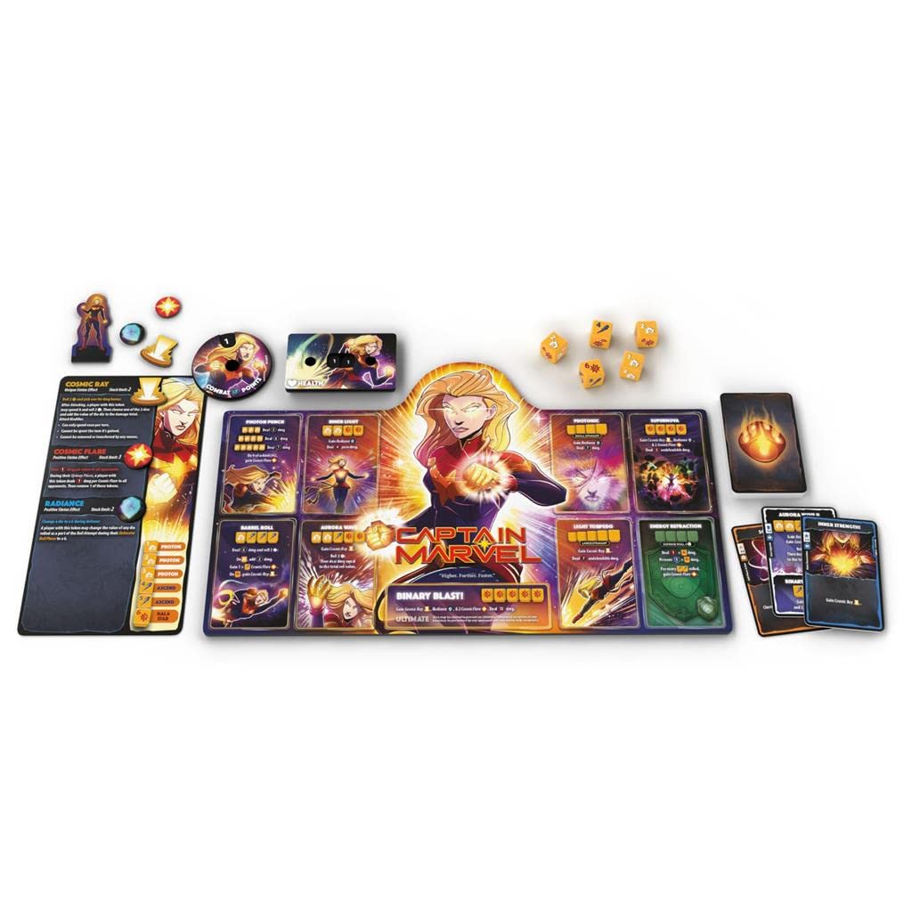 USAOPOLY Marvel Dice Throne hero boards and components ideal for expanding the ecosystem