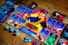 USAOPOLY Marvel X-Men Dice Throne box art highlighting the team atmosphere