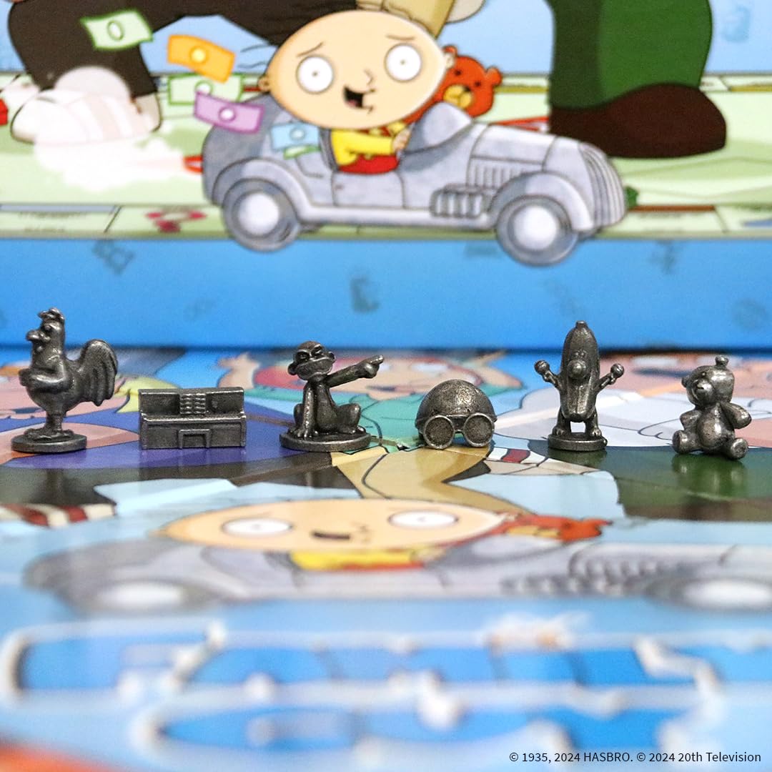 USAOPOLY Monopoly Family Guy Evil Monkey token sparks playful chaos.