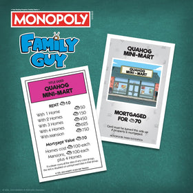 USAOPOLY Monopoly Family Guy Meg hat and glasses token adds character flavor.