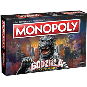 USAOPOLY Monopoly Godzilla board map with Monster Island locations for strategic play