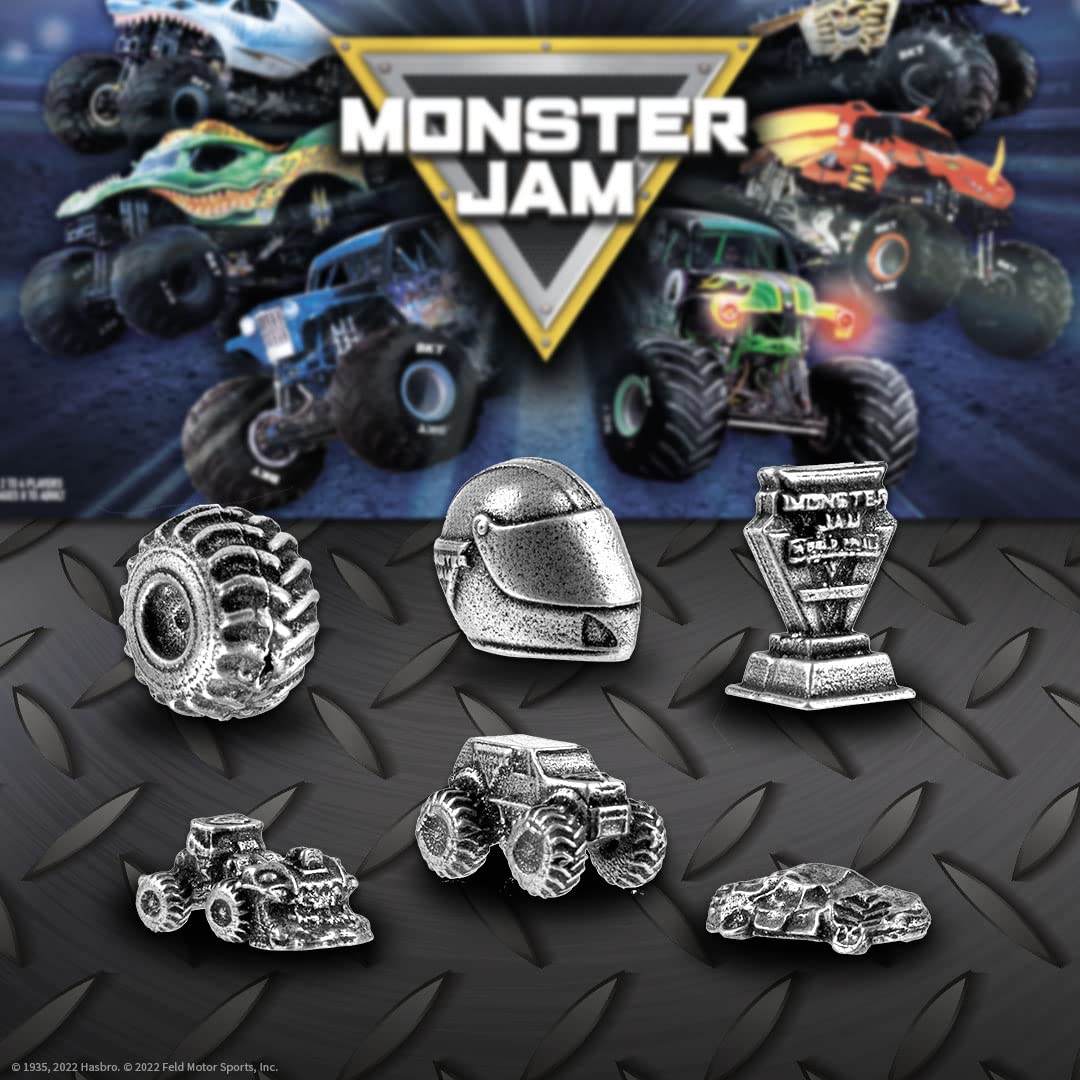 USAOPOLY Monopoly Monster Jam El Toro Loco board in vivid colors